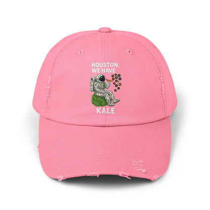 Houston We Have Kale Cap | Astronaut Eating Kale Distressed Hat