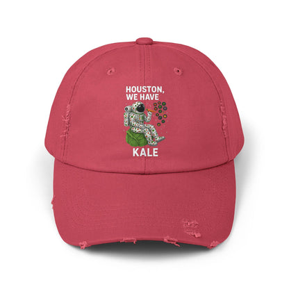 Houston We Have Kale Cap | Astronaut Eating Kale Distressed Hat