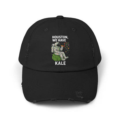 Houston We Have Kale Cap | Astronaut Eating Kale Distressed Hat